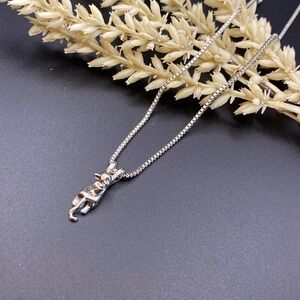 Hang On Kitty Necklace